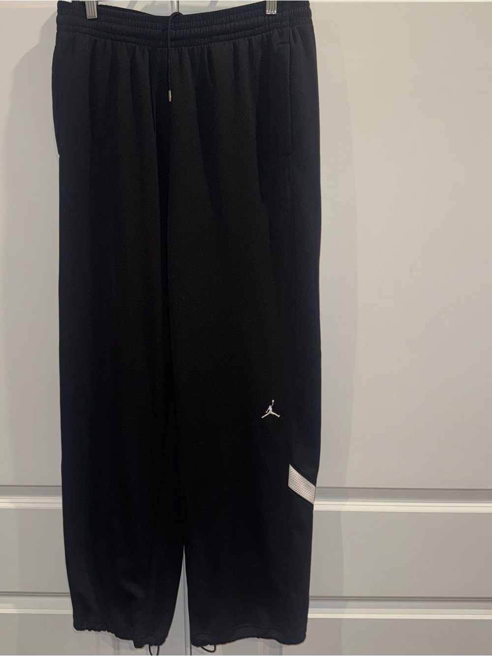 Jordan Black Jogger Sweatpants with White Jumpman Accent